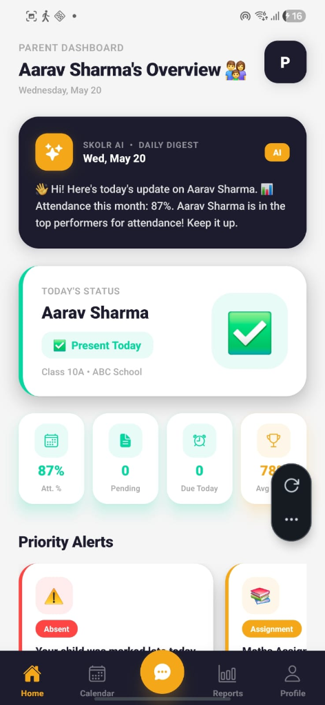 Parent Dashboard